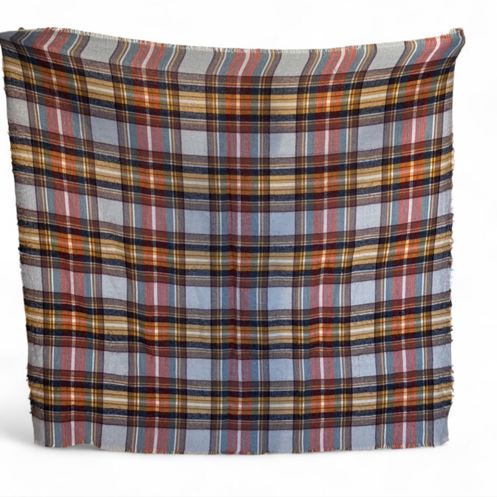 Zara Accessories Yellow and Brown Scarf